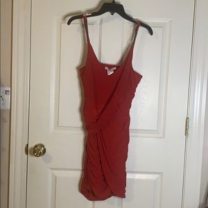 Red party dress